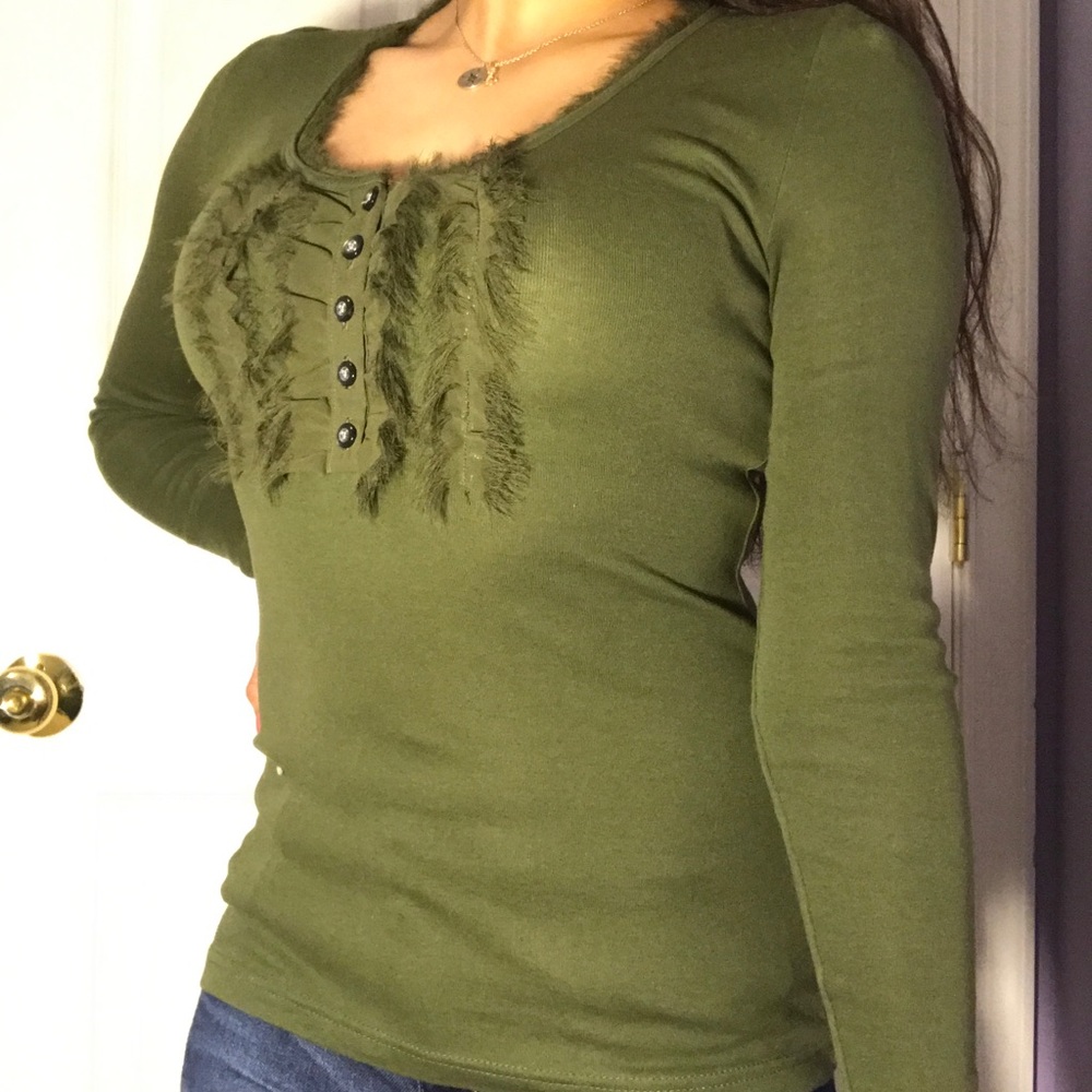 Olive Green Banana Republic Shirt